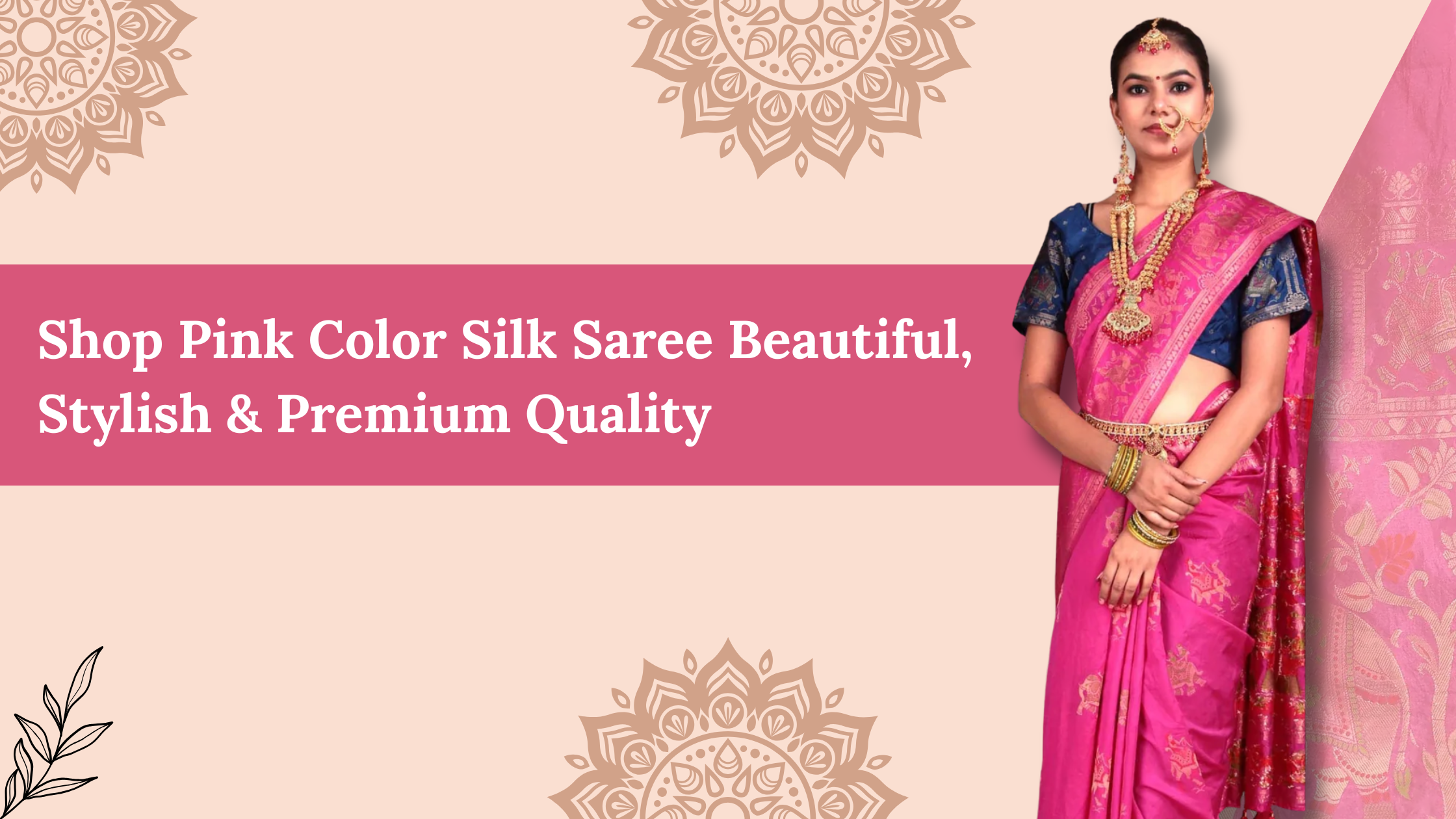 Pink Color Silk Saree 