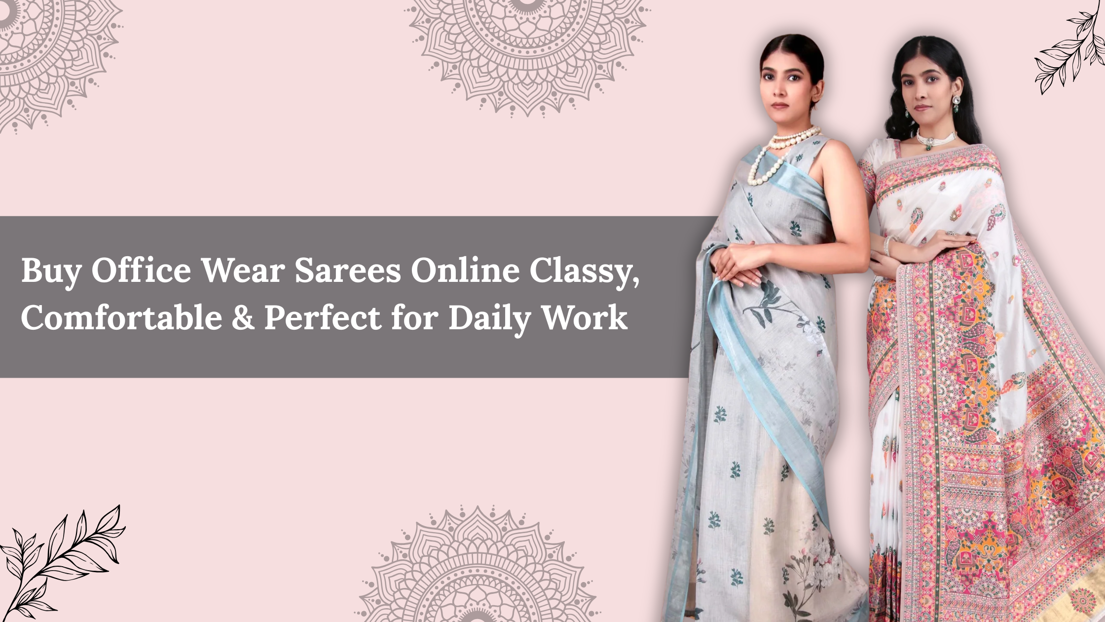 Buy Office Wear Sarees Online Classy, Comfortable & Perfect for Daily Work